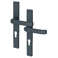 Ручки на планке MEDOS 92/32 247мм антрацит